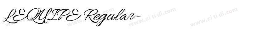 LEQUIPE Regular字体转换 LEQUIPE Regular字体转换